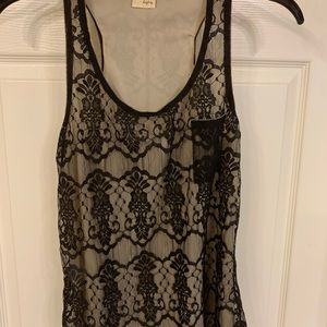 Lace tank top